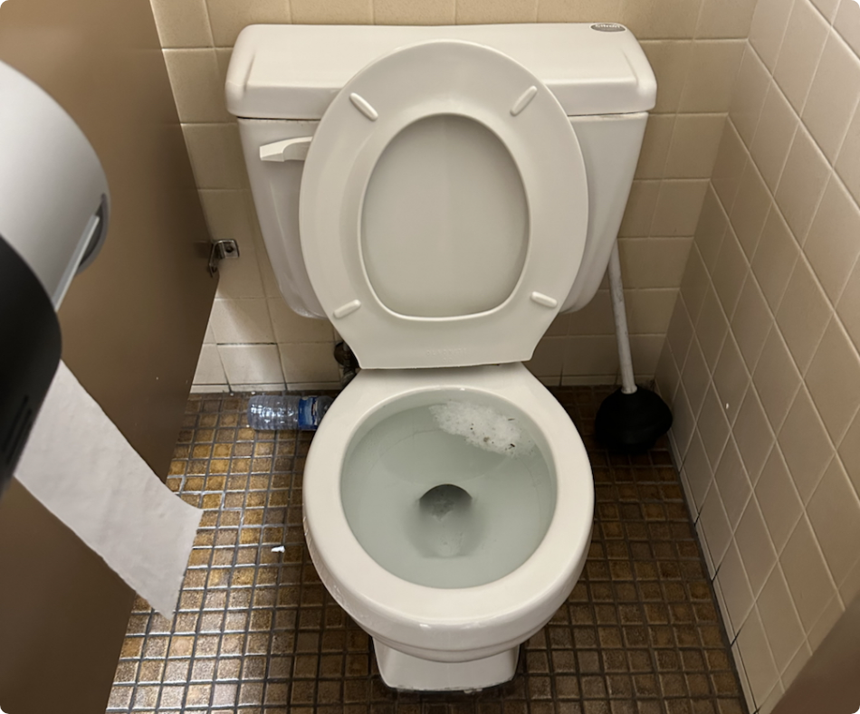 Bathroom drain cleaning